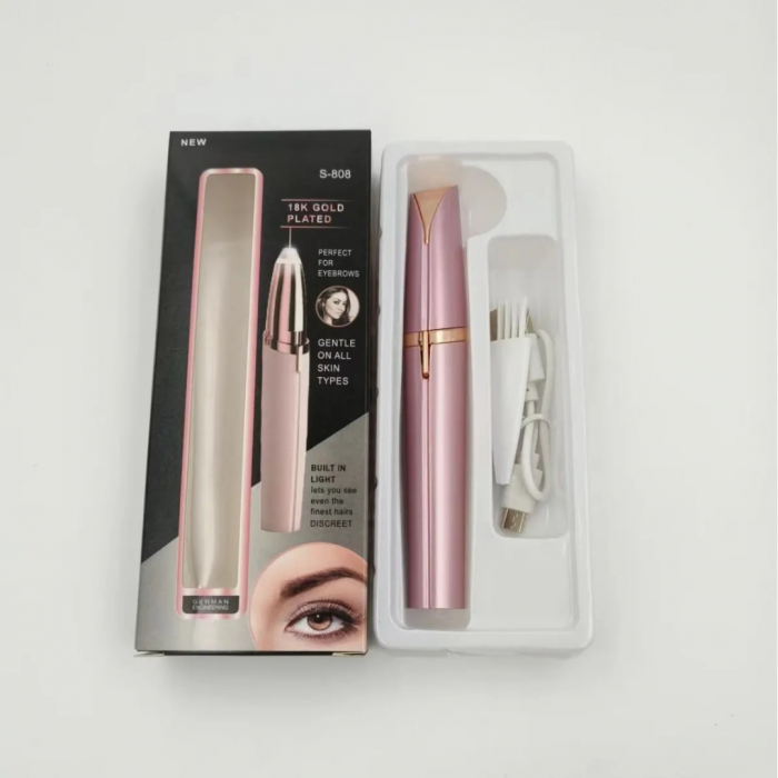 Set Epilator Facial și pentru Sprâncene – Epilare Fără Durere, USB Reîncărcabil, Portabil [4]