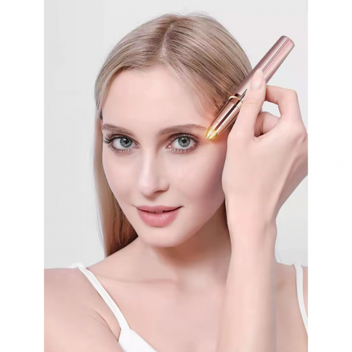 Set Epilator Facial și pentru Sprâncene – Epilare Fără Durere, USB Reîncărcabil, Portabil [8]