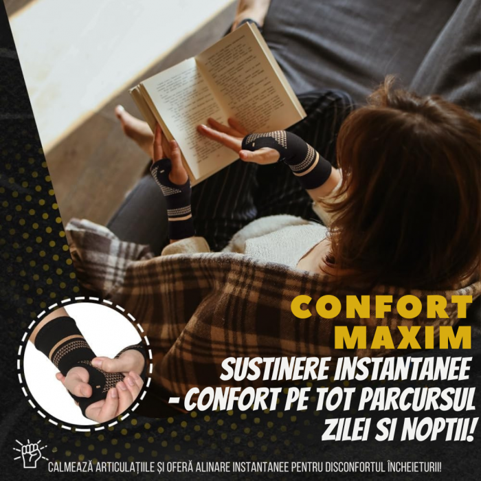 Mănușă de Compresie cu Fir de Cupru – Reducerea Durerii și Susținere Articulară [3]