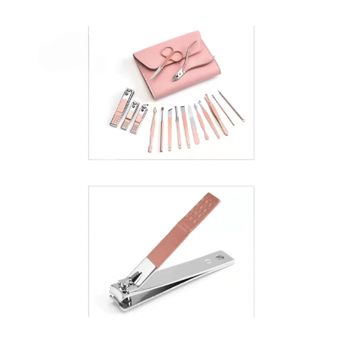 Set Profesional de Unghiere din Oțel Inoxidabil pentru Manichiură și Pedichiură – Kit Portabil [3]