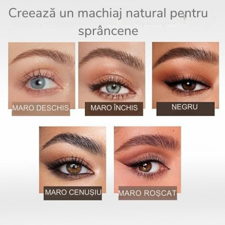 Creion Microblading pentru Sprâncene cu 4 Vârfuri Precise, Rezistent la Apă, pentru Contur Natural și Definire Perfectă – Disponibil în Diverse Nuanțe [2]