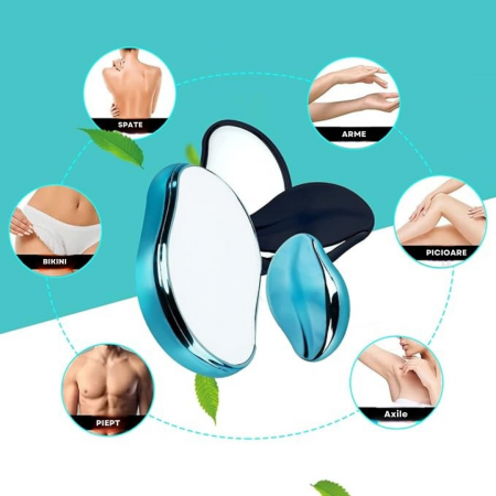 Îngrijire personală & Styling - Epilator cu Cristale – Îndepărtare Fără Durere, Exfoliere Delicată, Reutilizabil