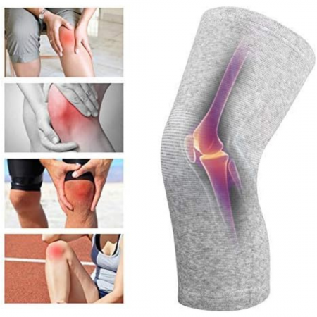 Genunchieră Sportivă din Fibră de Cărbune de Bambus, Compresie și Susținere pentru Genunchi [5]
