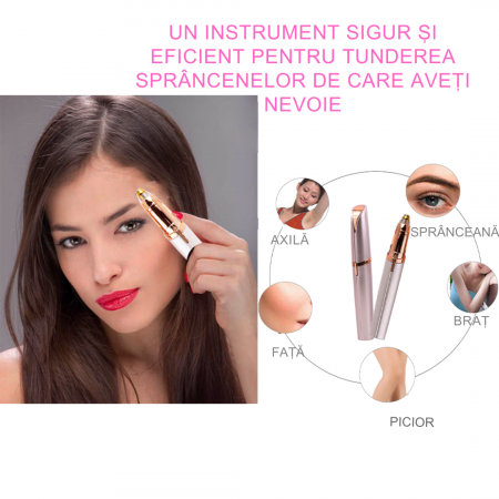 Îngrijire personală & Styling - Set Epilator Facial și pentru Sprâncene – Epilare Fără Durere, USB Reîncărcabil, Portabil