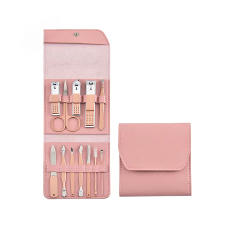 Îngrijire personală & Styling - Set Profesional de Unghiere din Oțel Inoxidabil pentru Manichiură și Pedichiură – Kit Portabil