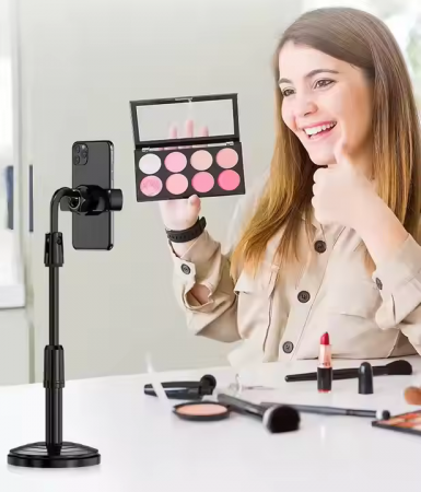 Suport Mobil Rotativ 360° pentru Telefon – Ideal pentru Birou și Streaming Live [2]