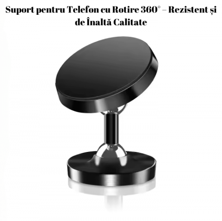 Auto, Camping - Suport pentru telefon cu rotire 360°, stabil, rezistent – ​​confort maxim pentru utilizare hands-free