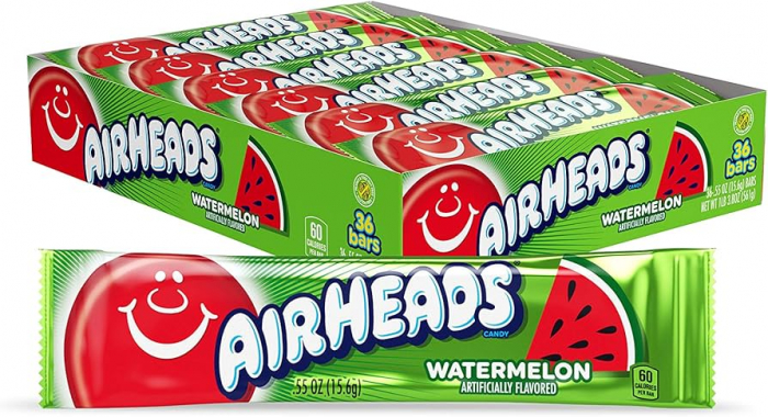 Airheads Watermelon - caramea cu gust de pepene rosu USA, 15.6g [2]