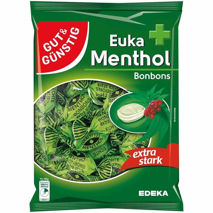 Bomboane Euka Menthol, Gut & Gunstig, 300 g [1]