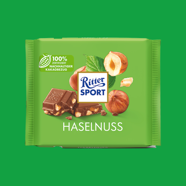 Ciocolata Ritter Sport Haselnuss, alune de padure, 100 g [1]