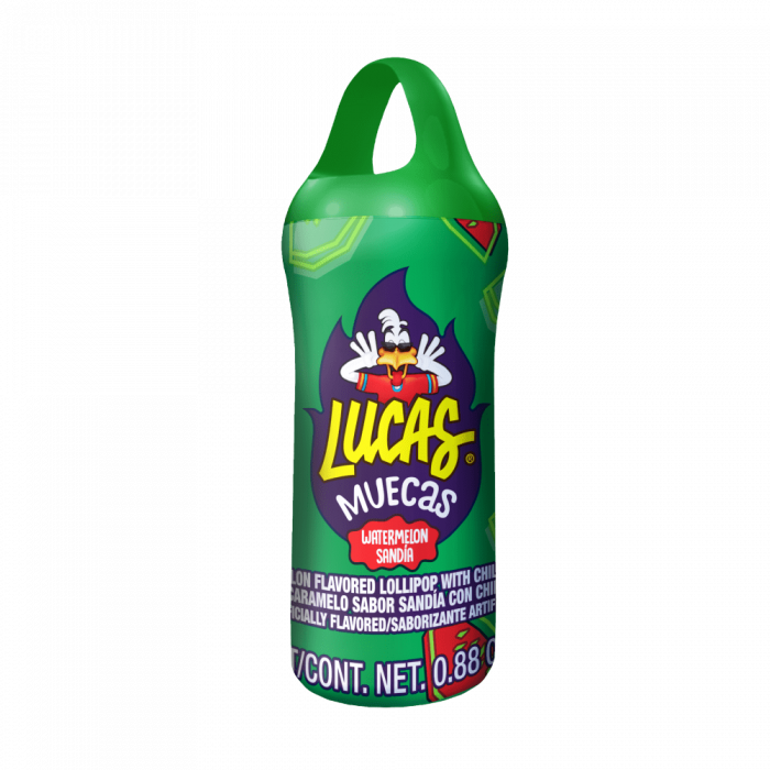 Lucas Muecas Sandia, Acadea cu pudra dulce acrisoara cu gust de Pepene Rosu, 24 gr [2]
