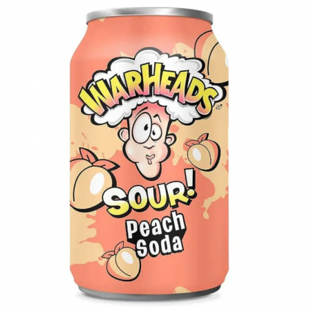 Warheads Sour Peach Soda, bautura carbogazoasa piersici, 330 ml [1]
