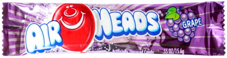 BOMBOANE SI JELEURI - Airheads Grape - caramea cu gust de struguri 15.6g