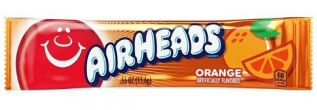 BOMBOANE SI JELEURI - Airheads Orange - caramea cu gust de portocala 15.6g