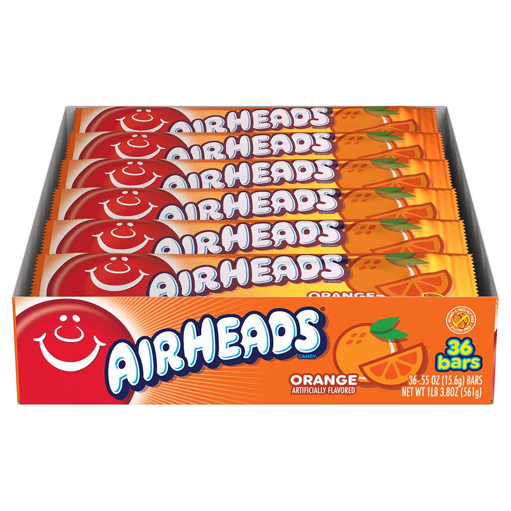 Airheads Orange - caramea cu gust de portocala 15.6g [1]