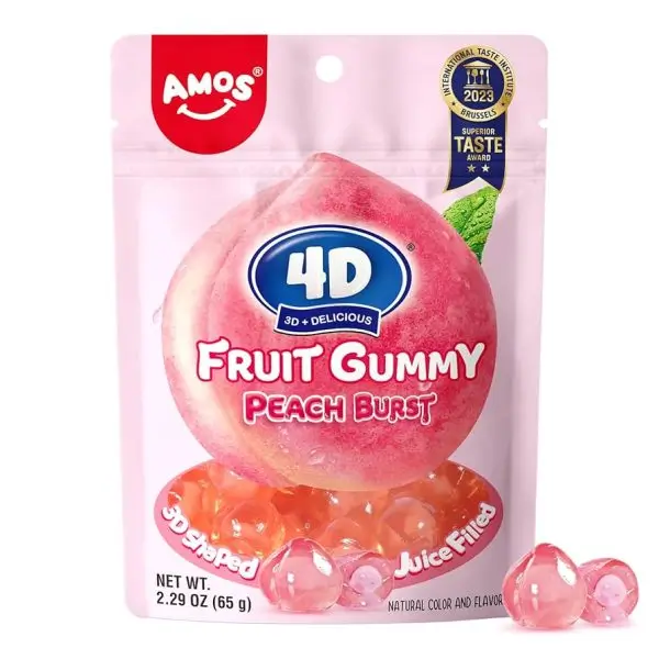 TOATE PRODUSELE - Amos jeleuri 4D Peach Burst, 65 g