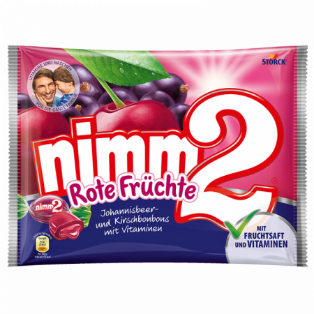 BOMBOANE SI JELEURI - Bomboane Nimm2 Rote Fruchte, fructe rosii, 240 g