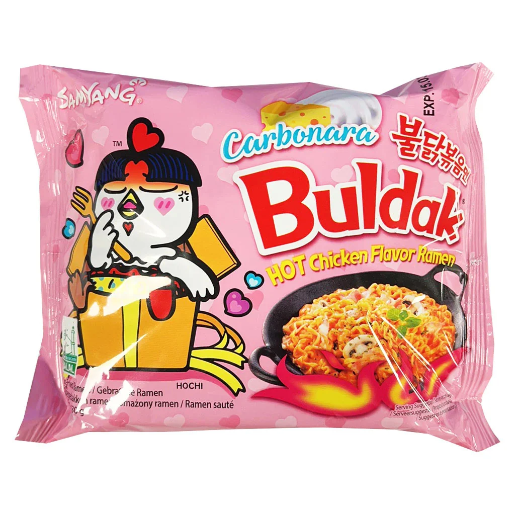 ALIMENTE - BULDAK Hot Chicken Carbonara Ramen, 130g