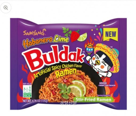 ALIMENTE - BULDAK Hot Chicken Habanero Lime, Samyang 145g