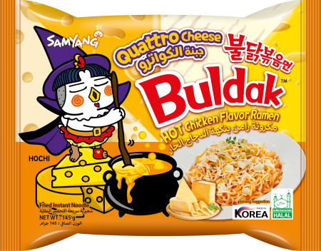 TOATE PRODUSELE - BULDAK Ramen Quattro Cheese Samyang, 145g