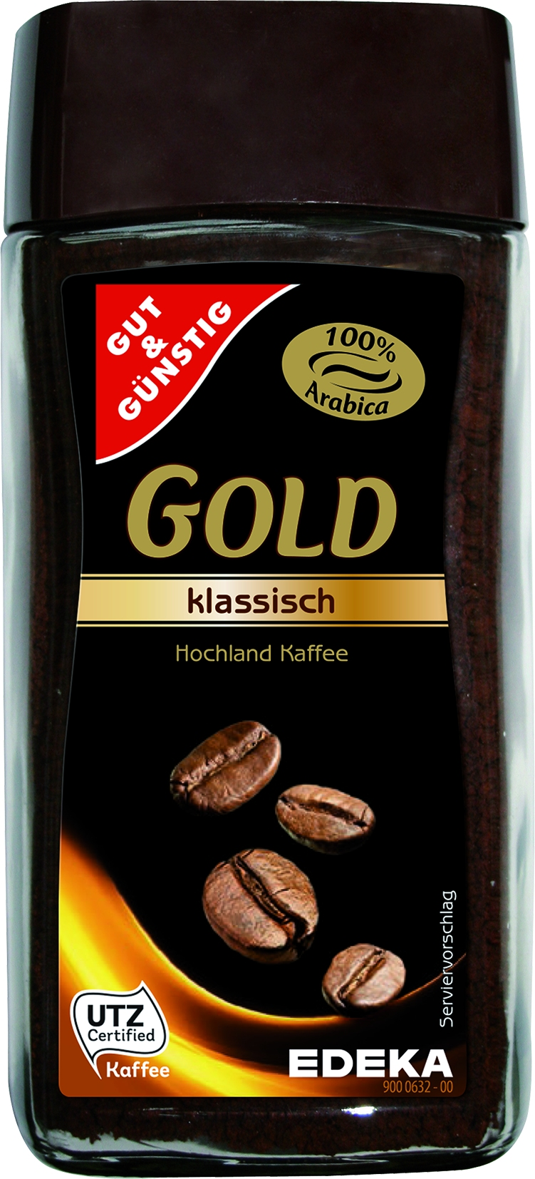 CAFEA / CAPPUCCINO - Cafea solubila Ness Gold, Clasic, Gut & Gunstig, 100 g