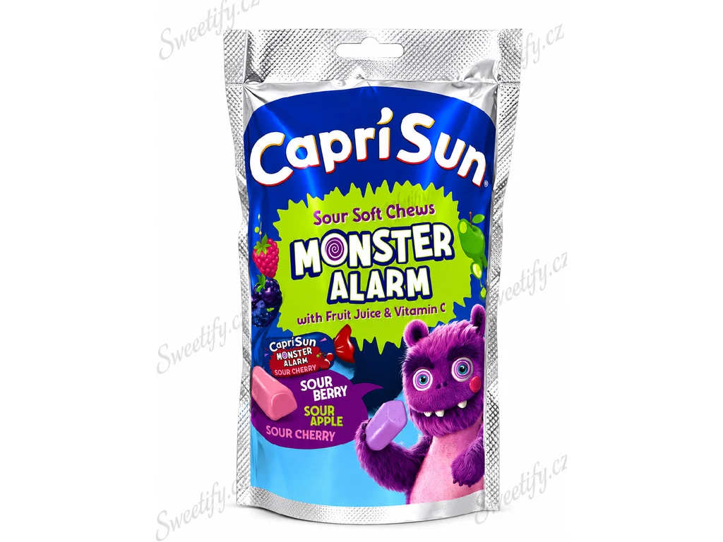 BOMBOANE SI JELEURI - Capri Sun Soft Chews Monster Alarm, caramele acrisoare, 147 g
