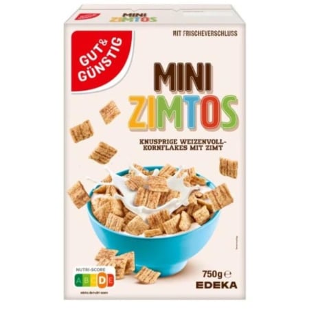 CEREALE - Cereale Mini Zimtos, cu scortioara, Gut & Gunstig, 750 g