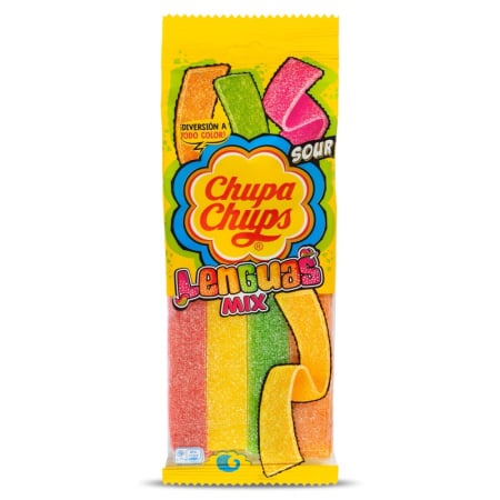 Chupa Chups Lenguas, jeleuri sour mix fructe, Spania, 115 g