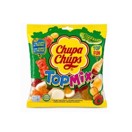 BOMBOANE SI JELEURI - Chupa Chups Top Mix, jeleuri sour mix fructe, Spania, 150 g