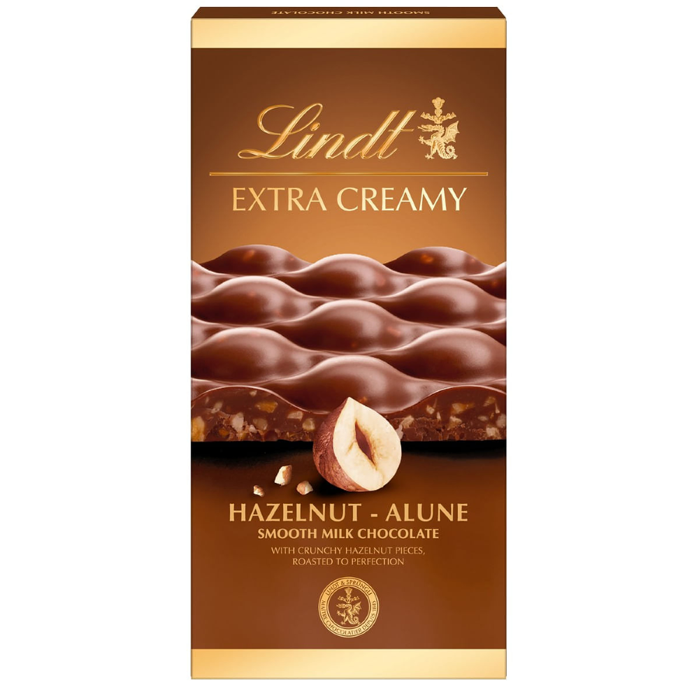 TOATE PRODUSELE - Ciocolata fina cu lapte si alune de padure Lindt Extra Creamy, 80 g