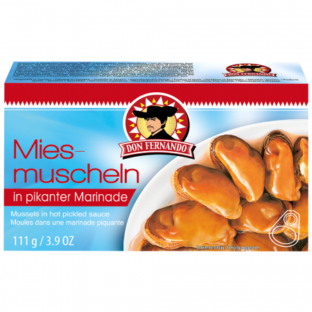 ALIMENTE - Conserva midii in sos marinat picant Don Fernando, 111 g