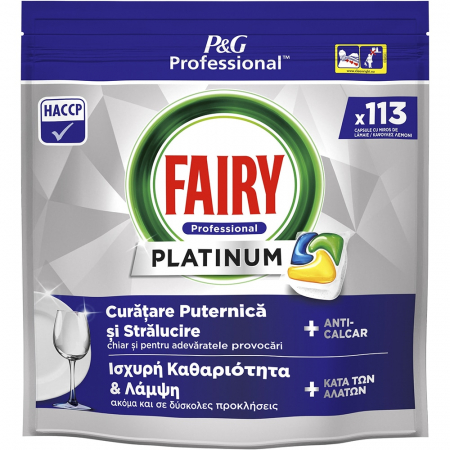 DETERGENTI SI PRODUSE MENAJ - Detergent pentru masina de spalat vase FAIRY Professional Platinum, 113 capsule