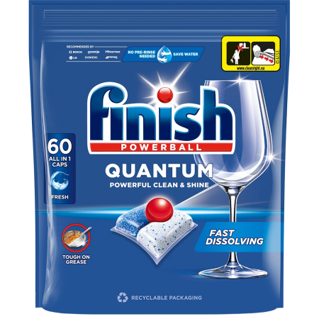 TOATE PRODUSELE - Detergent pentru masina de spalat vase FINISH Quantum, 60 tablete