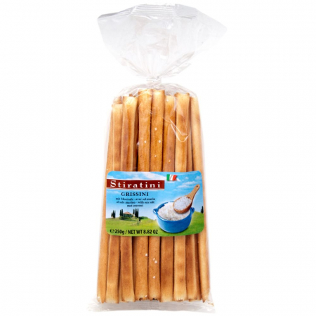 SNACKS-URI - Grisine cu sare de mare Stiratini 250g
