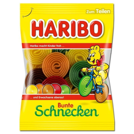 BOMBOANE SI JELEURI - Haribo Bunte Schnecken, 160 g