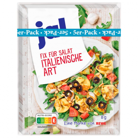 ALIMENTE - JA Plic fix condimente pentru salata, italian herbs, 5x8 gr