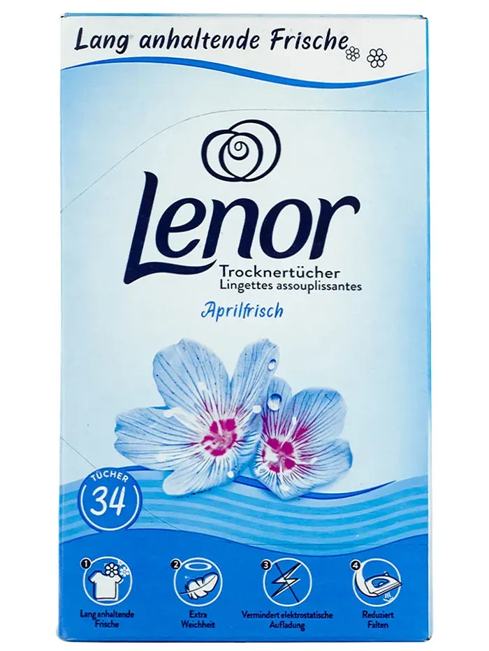 DETERGENTI SI PRODUSE MENAJ - Lenor Servetele parfumate pentru haine si lenjerie Aprilfrisch 34 buc Germania