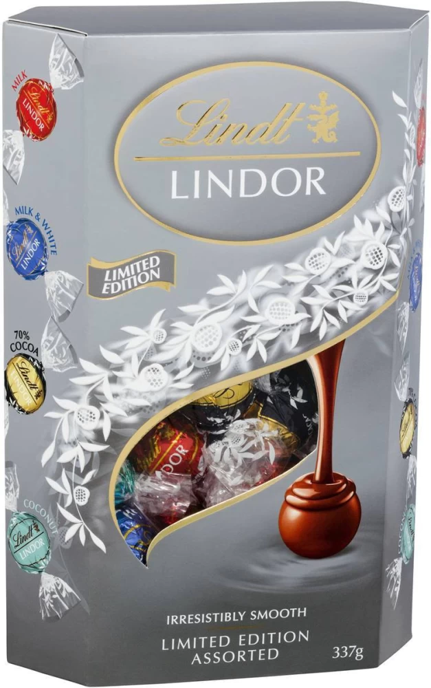 Lindt Praline de ciocolata asortare Lindor Assorted Limited Edition, 337 gr