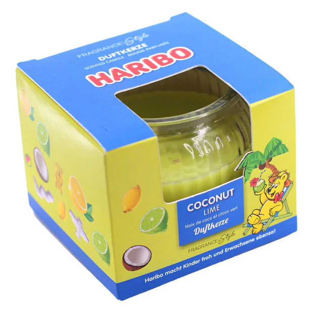 TOATE PRODUSELE - Lumanare parfumata Gift Box Haribo Coconut Lime - 85g