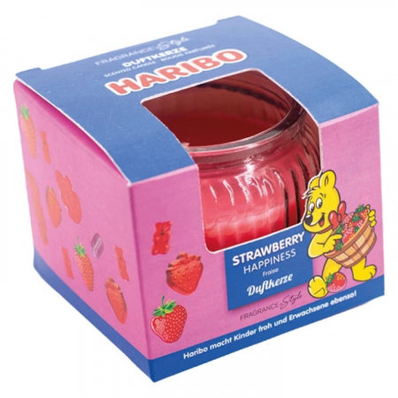 TOATE PRODUSELE - Lumanare parfumata Gift Box Haribo Strawberry Hapiness - 85g