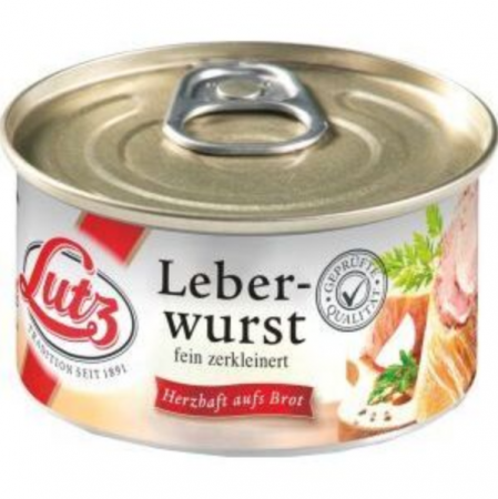 ALIMENTE - LUTZ LEBERWURST PATEU 125G