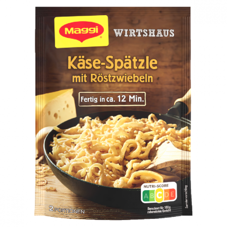 Maggi Wirtshaus Käse-Spätzle, Paste traditionale cu branza, 119 g