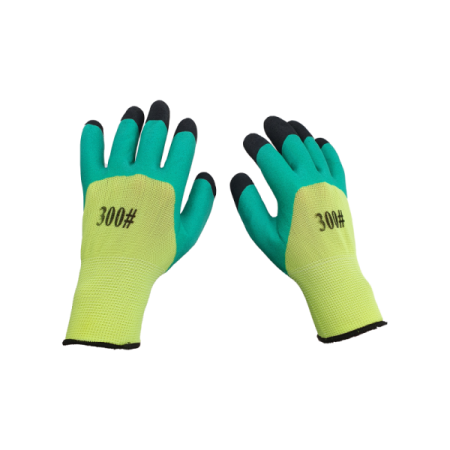 PENTRU CASA - Manusi protectie #300 fosforescente cu negru, one size