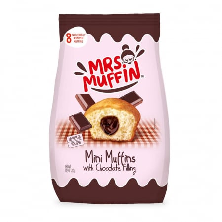 NAPOLITANE SI BATOANE - Mrs. Muffin Mini briose cu umplutură de ciocolată, 200 g