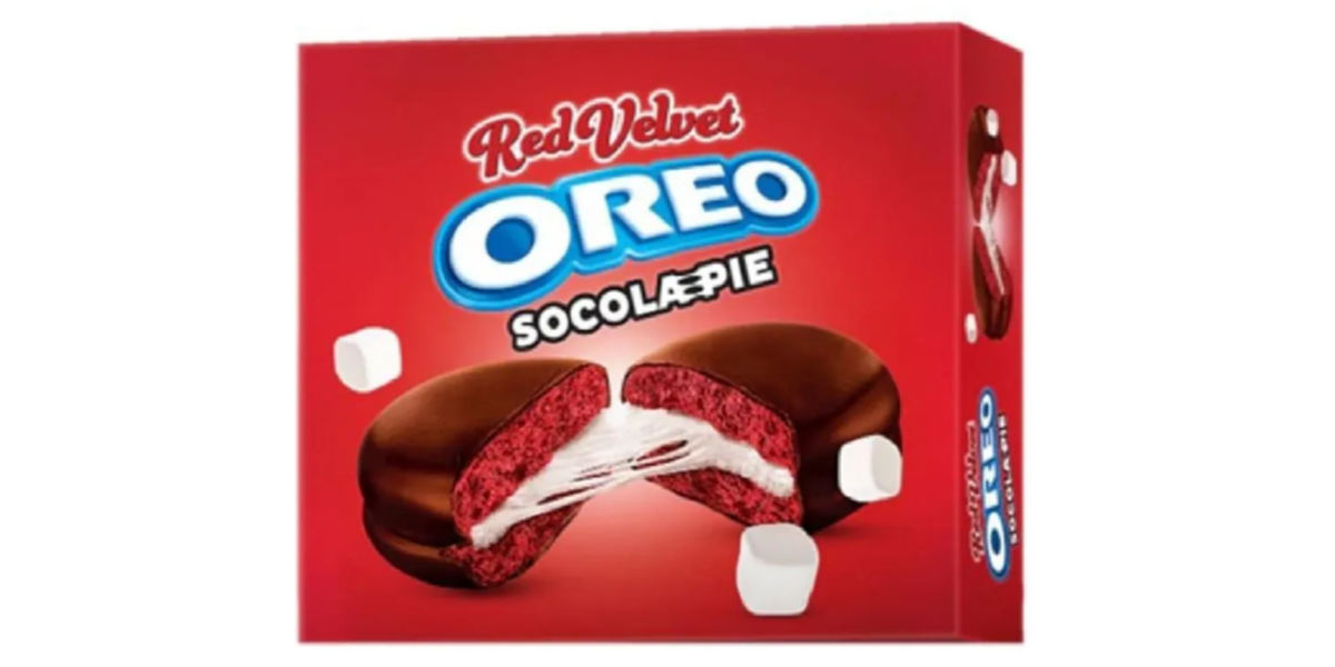 SWEET SNACKS - Oreo prajiturica Socola Pie Red Velvet, 28 g