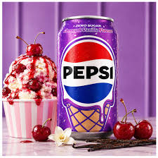 Pepsi Cherry Vanilla Flavour UK, gust de inghetata de cirese si vanilie, zero zahar, 330 ml [1]