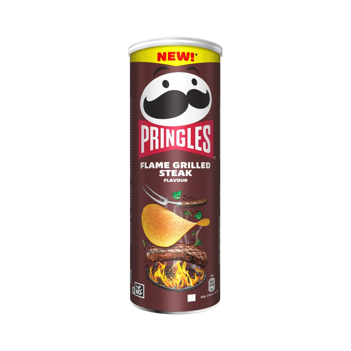 SNACKS-URI - Pringles Flame Grilled Steak, gust de carne de vita la gratar, 165 g