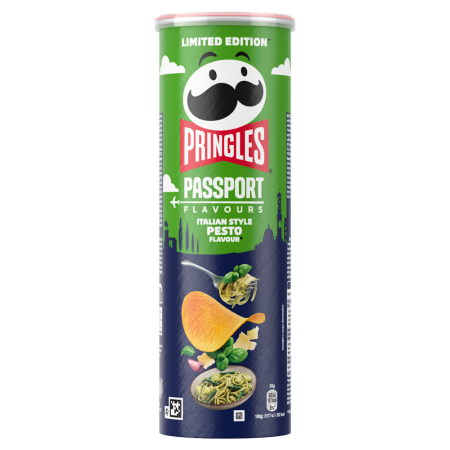 SNACKS-URI - Pringles Passport Chipsuri cu gust de Pesto, editie limitata, 165 g