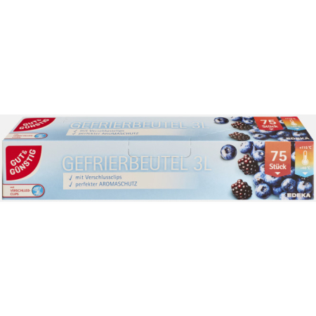 TOATE PRODUSELE - Pungi congelator 3 L, 75 buc, Edeka