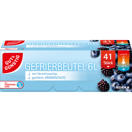 TOATE PRODUSELE - Pungi congelator 6 L, 41 buc, Edeka